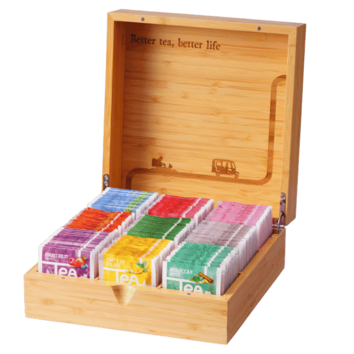 Tea of Life - Bamboo 9-vaks theekist