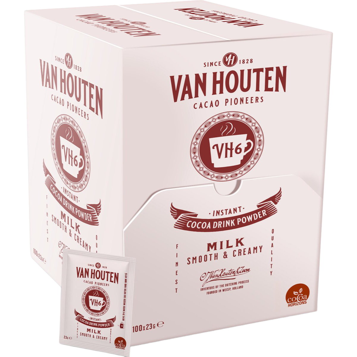 Van Houten Sachets cacao 100 x 23 gram