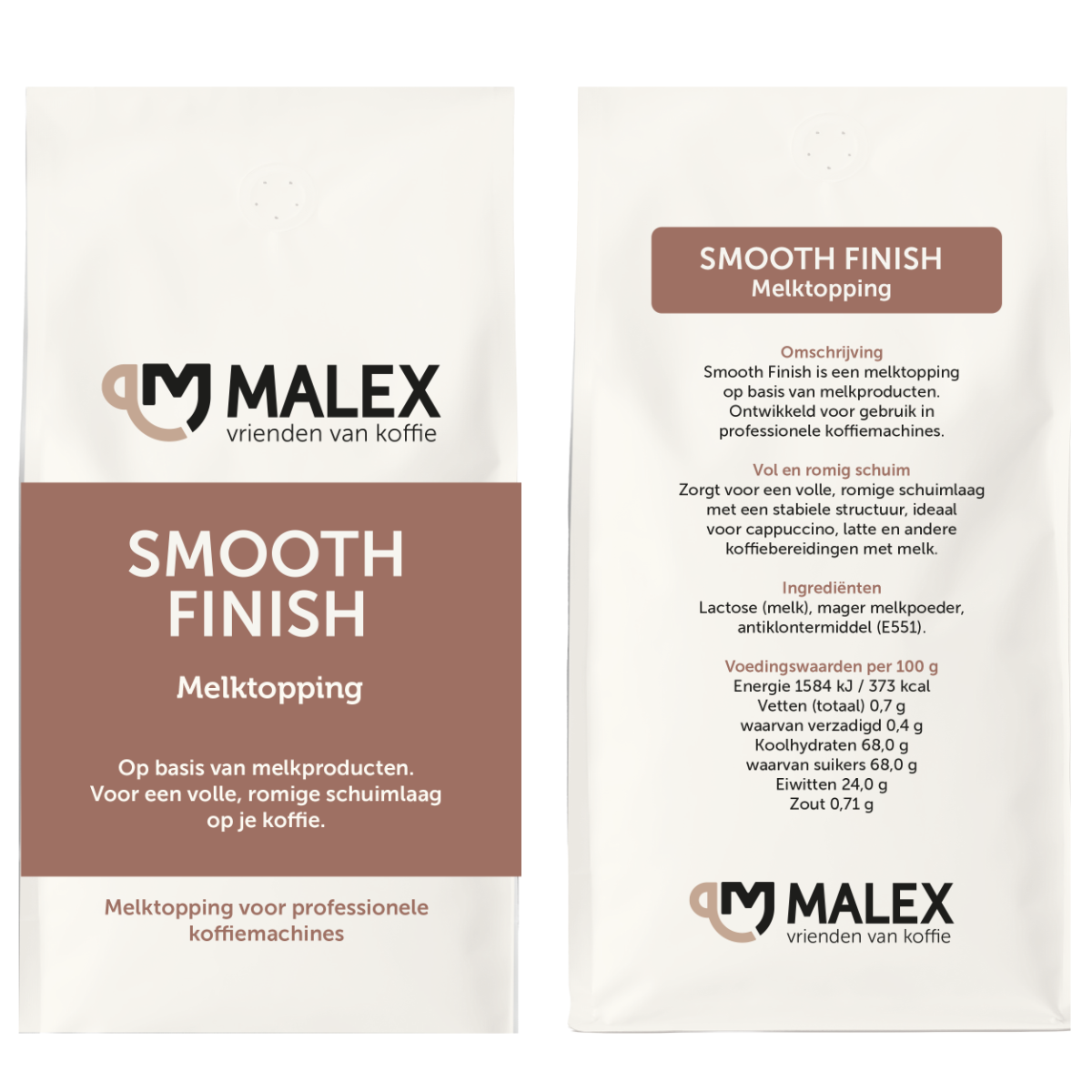 MALEX Smooth Finish - Melktopping 10 x 750 gram