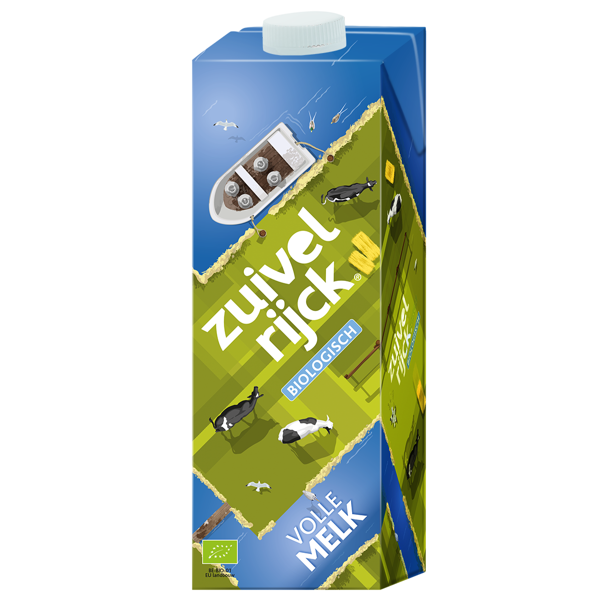Volle melk Bio Zuivelrijck 12 x 1 liter